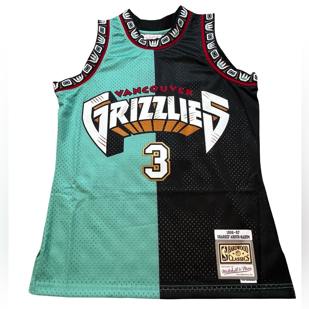 Mitchell & Ness Vancouver Grizzlies Shareef Abdur-Rahim‎ #3 Jersey teal medium